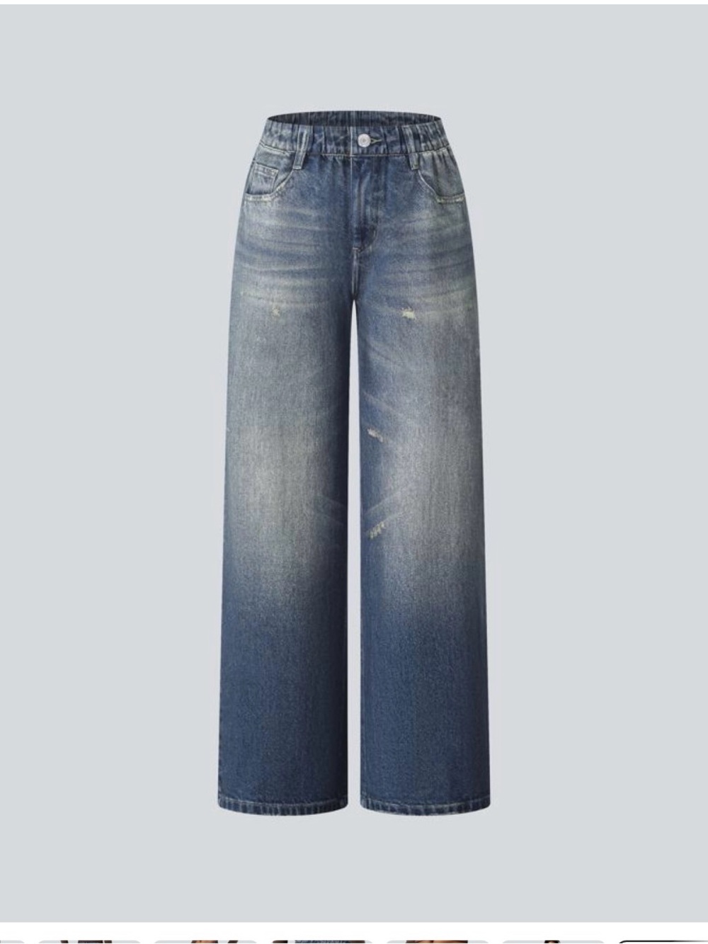 Viral Wide-Leg jogger sweatpant jeans